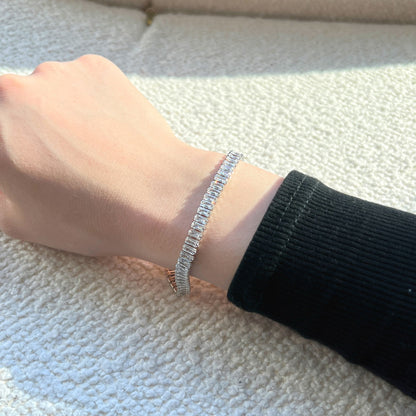 [Vivid Aurora]Exquisite Emerald Cut Daily Bracelet