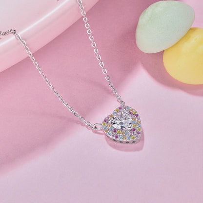 [Vivid Aurora]Exquisite Heart Shape Necklace