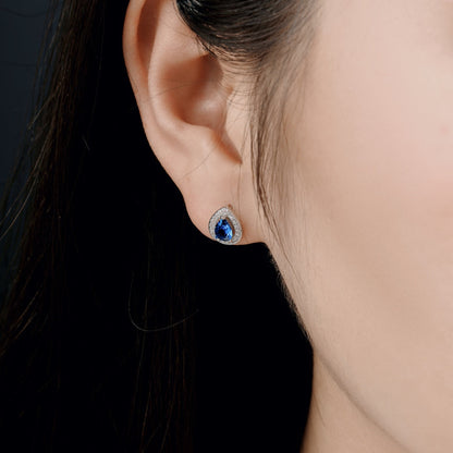 [Vivid Aurora]Luxurious Water Drop Shape Earrings