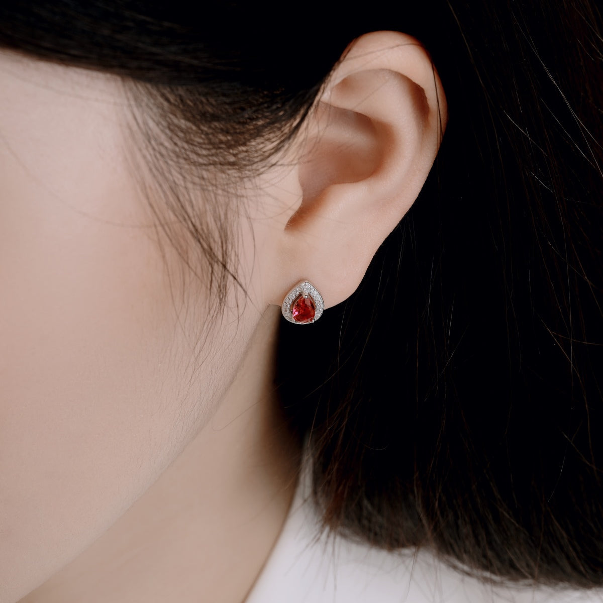 [Vivid Aurora]Luxurious Water Drop Shape Earrings