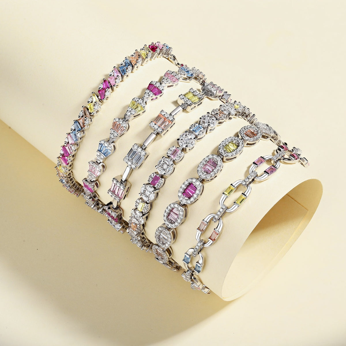 [Vivid Aurora]Dainty Charming Emerald Cut Daily Bracelet