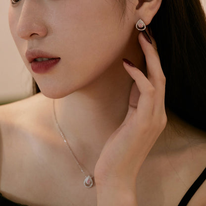 [Vivid Aurora]Sparkling Delicate Water Drop Shape Daily Earrings