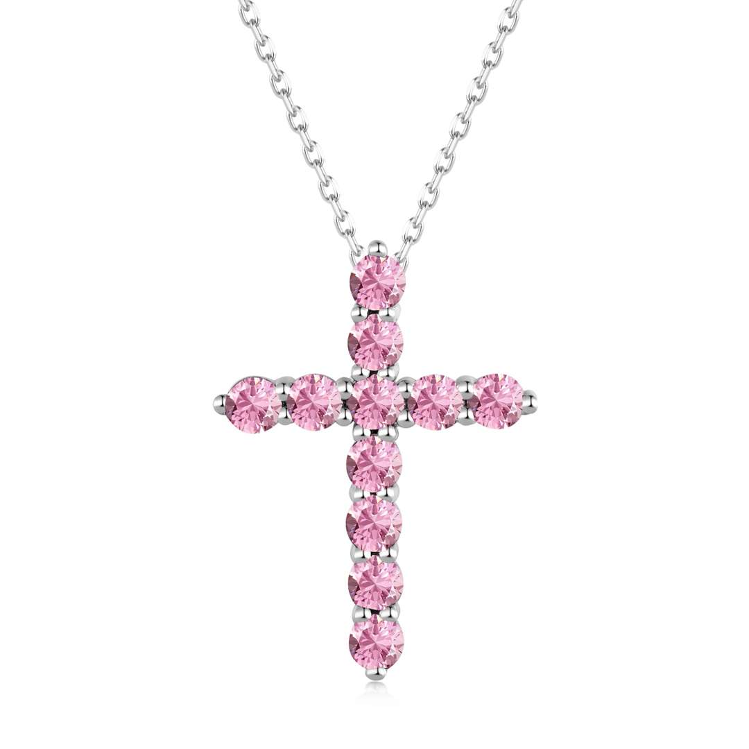 [Vivid Aurora]Unique Cross Shape Necklace